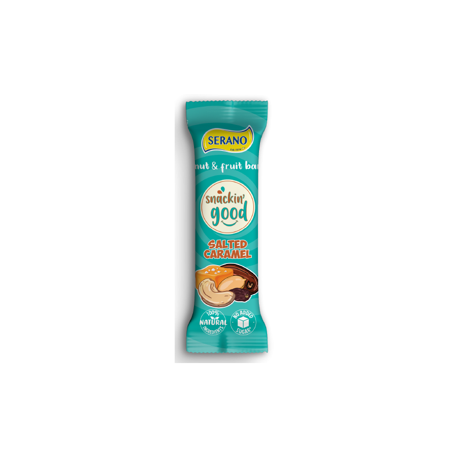 Snackin' good salted caramel bar