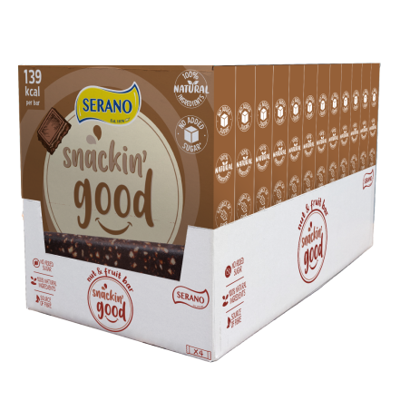 Snackin' good natural cocoa bar (x4)