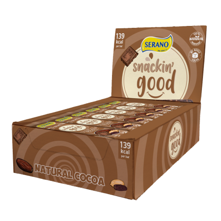 Snackin' good natural cocoa bar