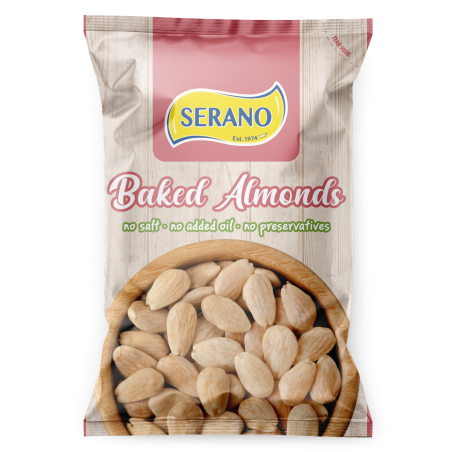 Baked almonds