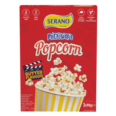 Microwave popcorn butter flavour