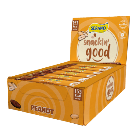 Snackin' good peanut bar