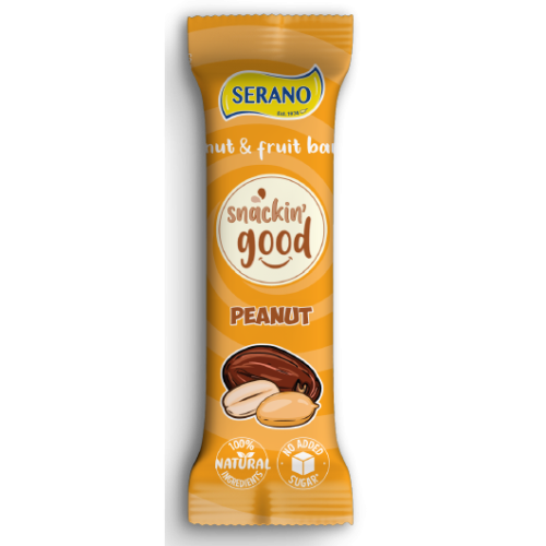 Snackin' good peanut bar